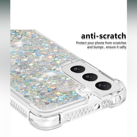 New BICHONG Compatible with Samsung Galaxy S22 Glitter Luxury Cute Love Liquid - Picture 5 of 10
